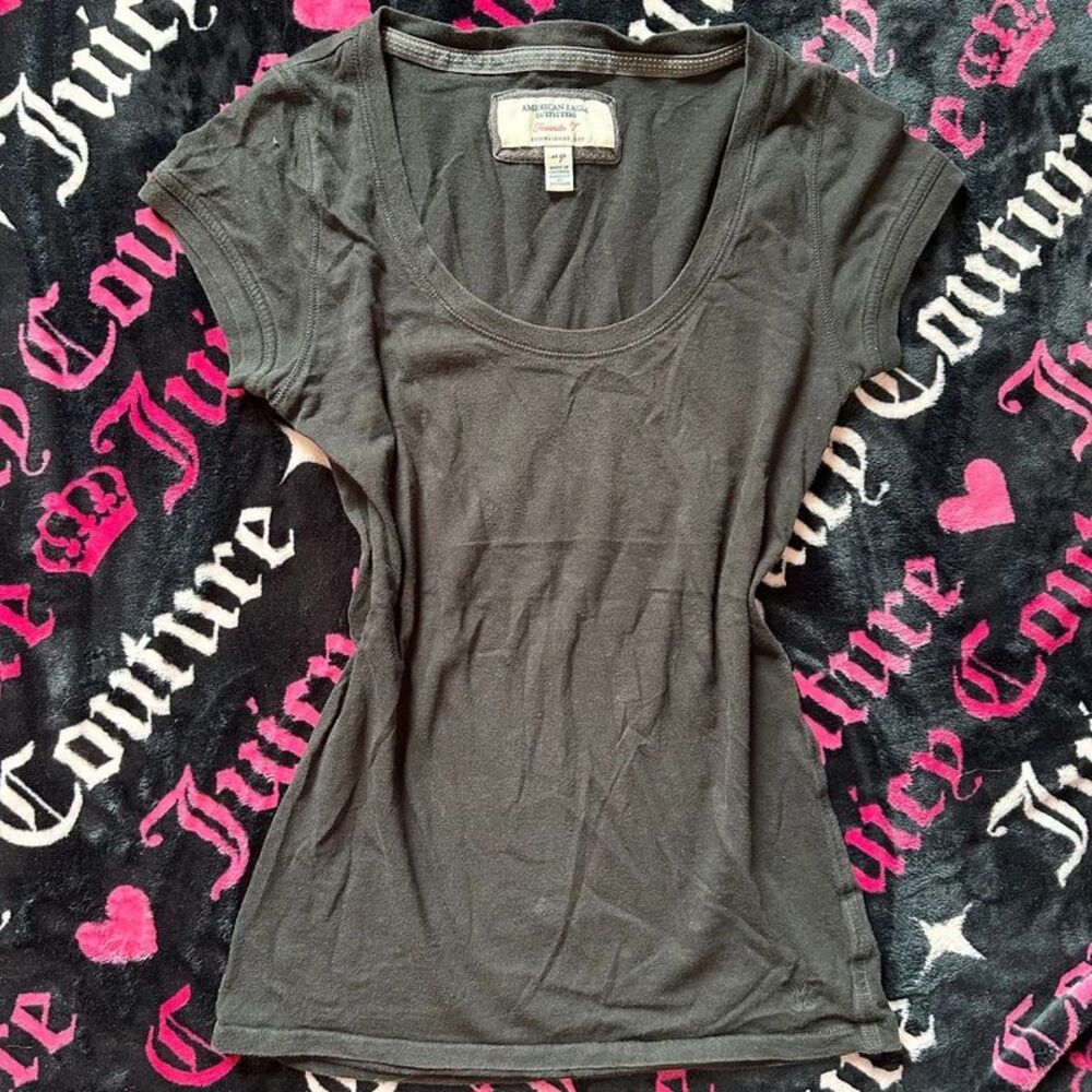 Y2K Vintage American Eagle scoop neck Tee size XS